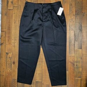 Women's Super-High Rise Tapered Ankle Tailored Satin Trousers - A New Day 12